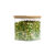 Pote acrílico 900ml com tampa bambu hermético quadrado – Tud