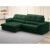 Sofá com Carregador USB Retrátil Reclinável Monaco 2,90m Velosuede Verde – NETSOFAS