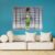 Janela Veneziana de Alumínio 6 Folhas 100 X 100cm Linha Modular com Grade 100cm x 100cm