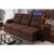 Sofá Retrátil Reclinável Verona USB + Porta Copo 2,30m Suede Velut Marrom c/ Molas no Assento