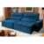 Sofá Retrátil Reclinável Supremo 3,00m Suede Velut Azul Marinho Molas no Assento – King House