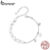 Pulseira Bamoer 925 Sterling Sliver Pearl Tassel Jóias Presentes Para Mulheres
