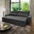 Sofá Retrátil Reclinável Amsterdam 2,30m Suede Velut Cinza  Molas no Assento – King House