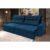 Sofá Retrátil Reclinável França 2,10m Suede Velut Azul Marinho  Molas no Assento – King House