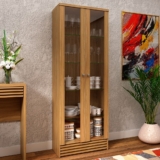 Cristaleira 2 Portas 5 Prateleiras Natural Cr6002 – Tecno Mobili