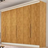 Guarda-Roupa Casal Oslo 6 Portas 4 Gavetas 100% Mdf Peroba – Mademarques