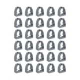 Kit Com 30 Abraçadeiras Para Eletroduto Inpol 3/4″ Cinza