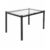 Mesa de Jantar 6 Lugares Tampo Vidro 140cm  Preto