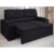 Sofá com Porta Copos Retrátil e Reclinável Pop 1,54m Velosuede Preto – NETSOFAS