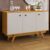Balcão Buffet Harmonia 3 Portas Cinamomo/Off White – Jcm Móveis