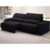 Sofá com Porta Copos Carregador USB Ret Rec Murano 2,30m Velosuede Preto – NETSOFAS