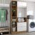Armário Multiuso Gizé 2 Portas 2 Gavetas com Espelho Cinamomo/Off White – Panorama Móveis