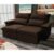 Sofá Retrátil Reclinável Paris 2,00m Suede Velut Marrom  Molas no Assento – King House
