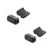 Kit com 2 Clip Ferrite 3,5mm Filtro Anel Supressor Ruído Dni