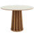 Mesa De Jantar Redonda Pés Ripado Orgânico 105cm Ceci D03 Off White Freijó – Lyam Decor