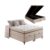 Cama Box Baú + Colchão Queen Classic Molas Pocket 158x198x64cm