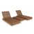 Conjunto 2 Espreguiçadeiras com 1 Mesa Lateral Versatti Rustic  Não