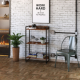 Estante Multiuso Para Escritório Industrial 03 Prateleiras Areta 104x60cm C01 Nogal – Lyam Decor
