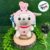 Pug de Pelúcia Fantasiado de Abelha Rosa – 30cm – 1 unidade – Rizzo