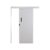 Porta de Correr Madeira 215x70cm Sobrepor Reversível Melamínico MGM Branco