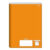 Caderno Univ Quadriculado Laranja FSC Laranja