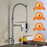 Torneira Misturador Monocomando Gourmet Alta – 70 cm 2 Saídas Cromada