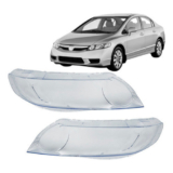 LENTE FAROL DIANTEIRO CIVIC 2006 A 2011 MODELO NACIONAL LADO ESQUERDO OU DIREITO