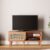 Rack para TV 135cm Até 55 Polegadas 1 Porta com Palha Natural Curve Freijó – Dalla Costa