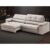 Sofá com Carregador USB Retrátil Reclinável Monaco 2,90m Velosuede Areia – NETSOFAS