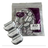 Chumbo para Balanceamento Contrapeso Caminhao Leve 40 Gramas Pacote com 25 unidades