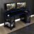 Mesa Gamer Me4167  Preto/Azul