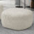 Puff Decorativo Orgânico Para Sala de Estar Living Barolo L06 Bouclê Branco – Lyam Decor