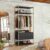 Guarda-Roupa Closet Industrial Olivar com Cabideiro 2 Gavetas 89cm – Preto