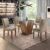 Conjunto Sala de Jantar Mesa Tampo de Vidro e 4 Cadeiras Classic Chocolate/Pena