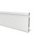 Kit Rodapé de Pvc 10 Barras Frisadas de 15cmx15mmx2,40m com 24 Metros Lineares Permatti Branco