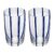 2 Copos Altos Azura 450ml Azul Vidro Wolff