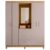 Guarda Roupa Casal 4 Portas 3 Gavetas Capelinha com Espelho Clapton