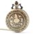 Retro Alice no País das Maravilhas Bronze Bolso de quartzo Colar Pocket Relógio