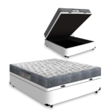 Cama Box Baú com Colchão de Espuma D33 Ortopédico Ortobom ISO 100 Viúva 128cm