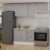 Cozinha Modulada 4 Peças 1 Balcão com Tampo 2 Aéreos 100% Mdf Branco/Fendi