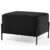 Puff Retangular Status 60×45 D02 Pés de Aço Veludo Preto D-300 – Lyam Decor