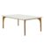 Mesa Sala de Jantar 8 Lugares 218cm Tampo em Laca Dinamarca OffWhite/Mel – Gran Belo
