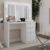 Penteadeira Camarim 3 Gavetas Beauty com Espelho e Bocais para Lâmpada Branco – Panorama Móveis