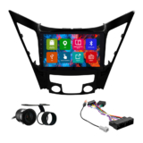 Kit Multimídia 9 Pol Sonata 11 A 2014 Android 2Gb Ram 32Gb Flash Quad-Core 2 Din Black Piano Wifi Gps Ips Camera Ré