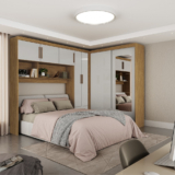 Quarto Modulado Casal com Espelho 7 Portas Belém Carioca Móveis