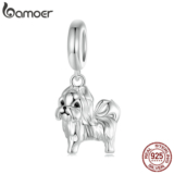 Bamoer 925 Sterling Sliver Charme Xishi Dog Pendant Acessórios Para Pulseira