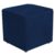 Puff Quadrado Decorativo L02 Suede Azul Marinho – Lyam Decor