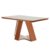 Mesa de Madeira Viena 120cm com Vidro