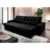Sofá Retrátil Reclinável Zurique 2,70m Suede Velut Preto  Molas no Assento – King House