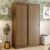 Guarda-Roupa Solteiro Madesa Tokio 2 Portas de Correr 2 Gavetas – Rustic
